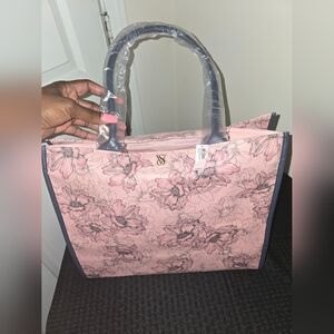 Victoria's Secret Pink Tote with Metallic Accents